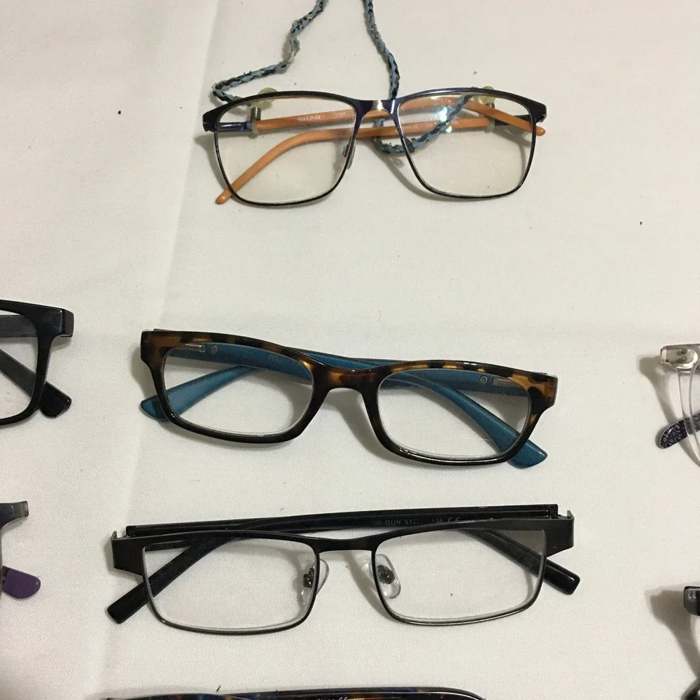 Lot of 26 Unbranded Eyeglasses Frames Unisex Mixed Multicolor Assorted Shapes